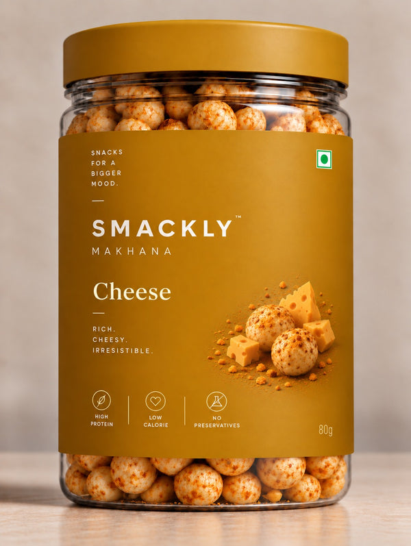 Smackly Makhana Cheese 80g jar