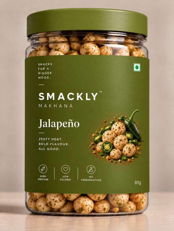 Smackly Makhana Jalapeño 80g jar